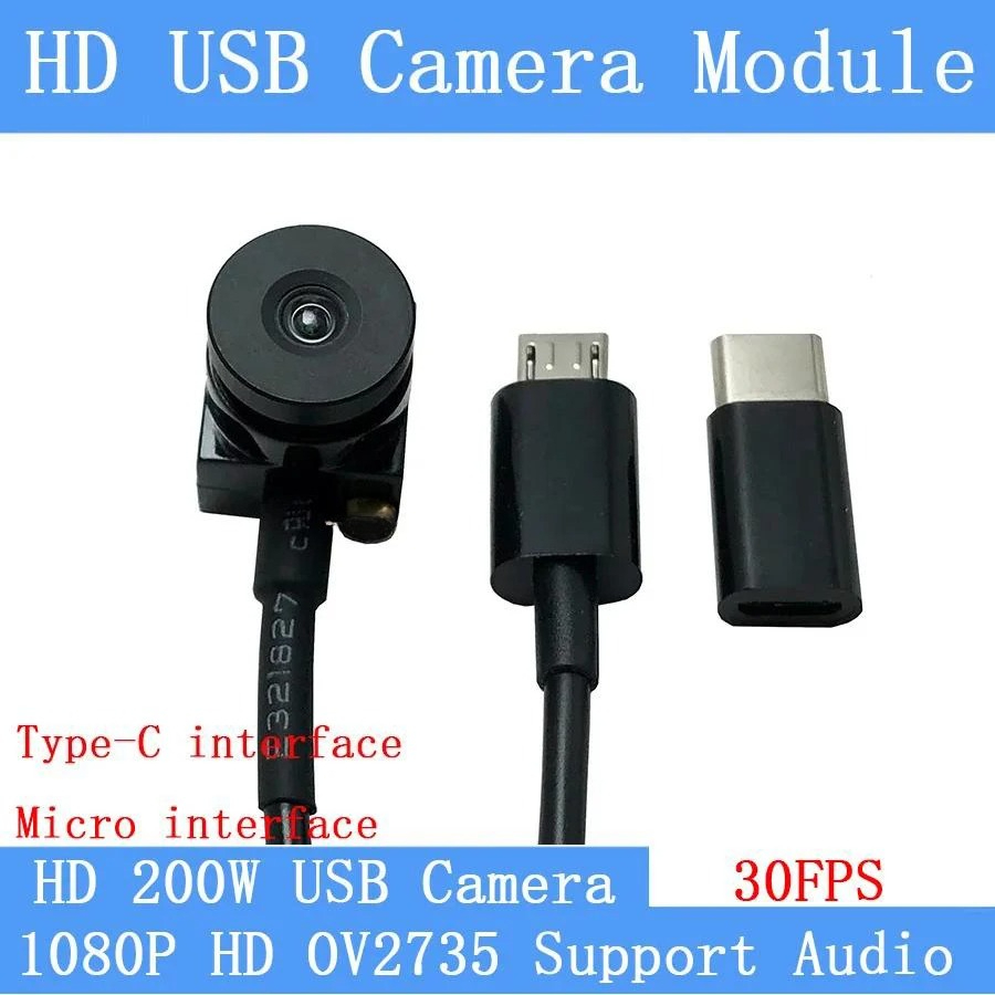 Hd Zero Camera - 2MP Zero Distortion 90° Type-c Android