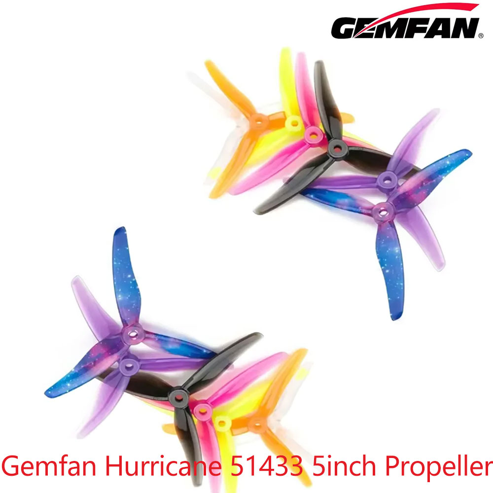 12Pairs Gemfan Hurricane 51433 - 5 Inch Propeller ulasan dan harga