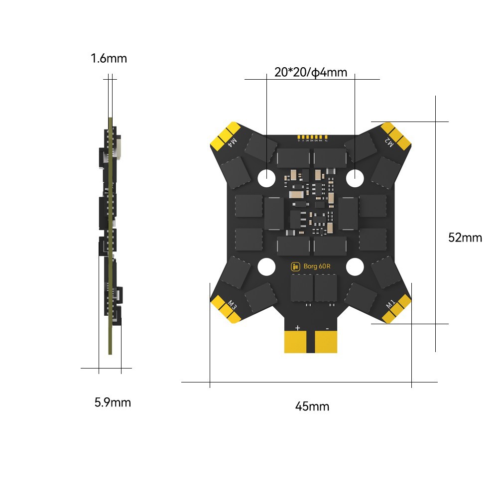 iFlight Borg Mini H7 (ICM42688 - Drone Antenna ulasan dan harga