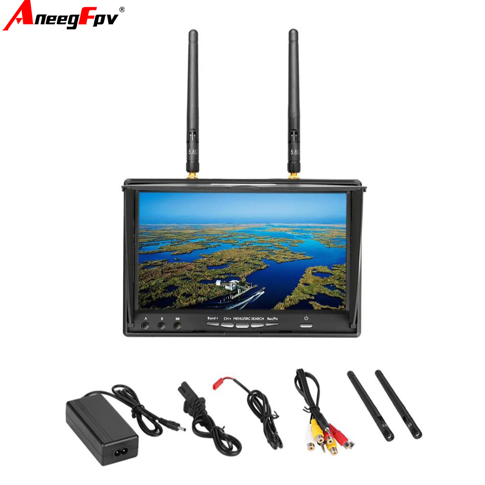 LCD5802D LCD5802S 7 Inch 5.8G  - Fpv Goggles ulasan dan harga