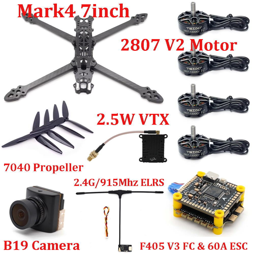 Mark4 7inch Frame Kit F405 V3  - F405 Flight Controller ulasan dan harga