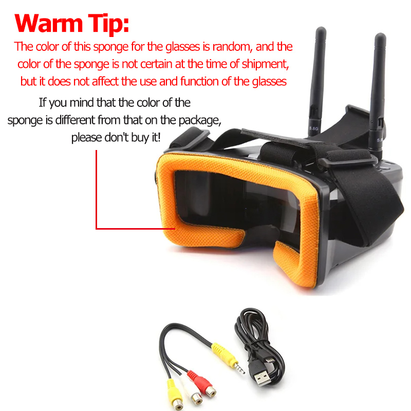 VR009 FPV Video Goggles 3Inch  - Fpv Goggles ulasan dan harga