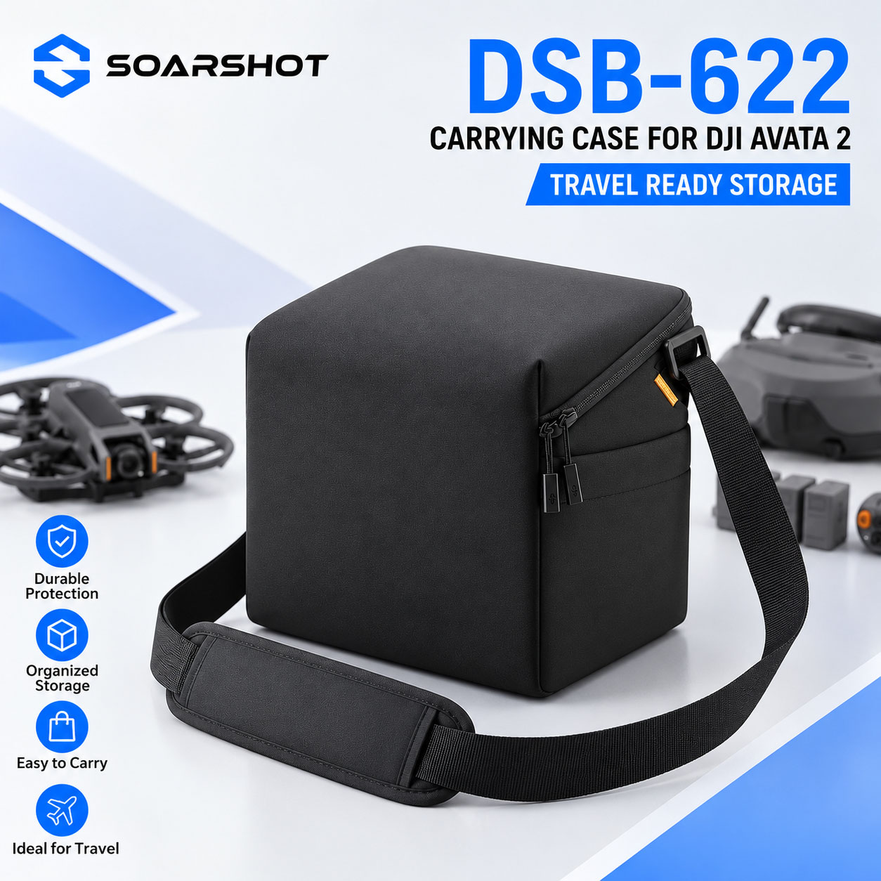 SOARSHOT Carrying Case for DJI - Drone Goggles Dji ulasan dan harga